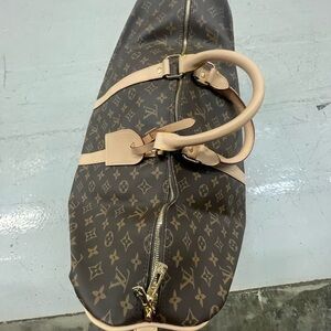 Louis Vuitton Monogram Duffel Bag in Brown and Tan